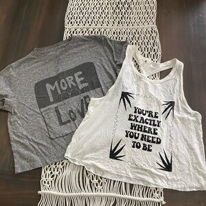 Pair of Spiritual Gangster oversized shirts